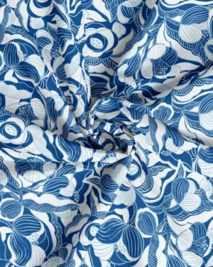Tissu Peony Lovers – Bleu