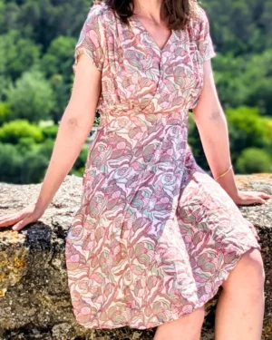 Tissu Peony Lovers – Rose
