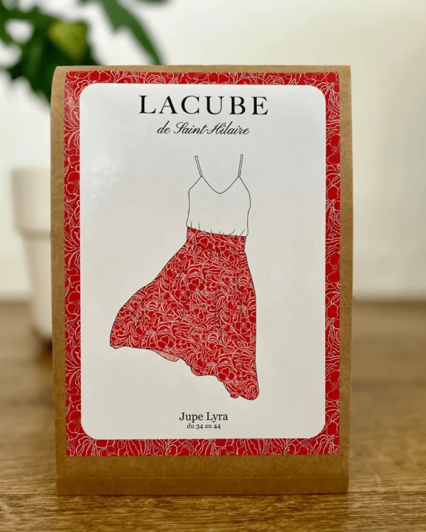 Patron de couture format pochette de la jupe Lyra