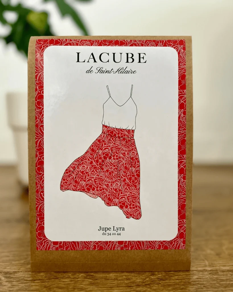 Patron de couture format pochette de la jupe Lyra