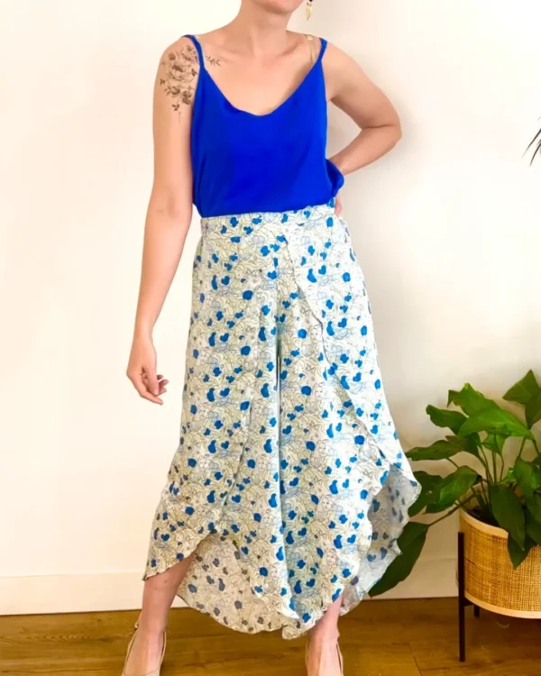 pantalon fluide taille élastique