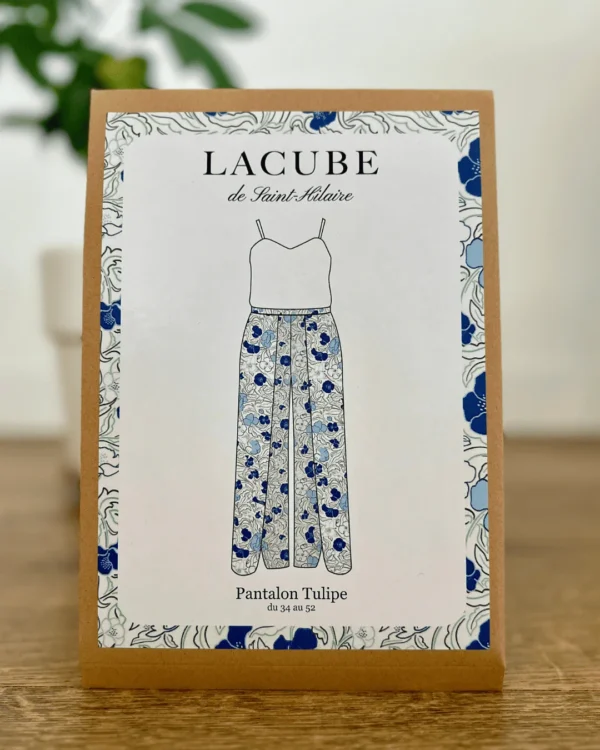 Patron de couture format pochette du pantalon Tulipe, fluide et taille élastique