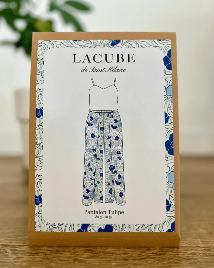 Patron de couture format pochette du pantalon Tulipe, fluide et taille élastique