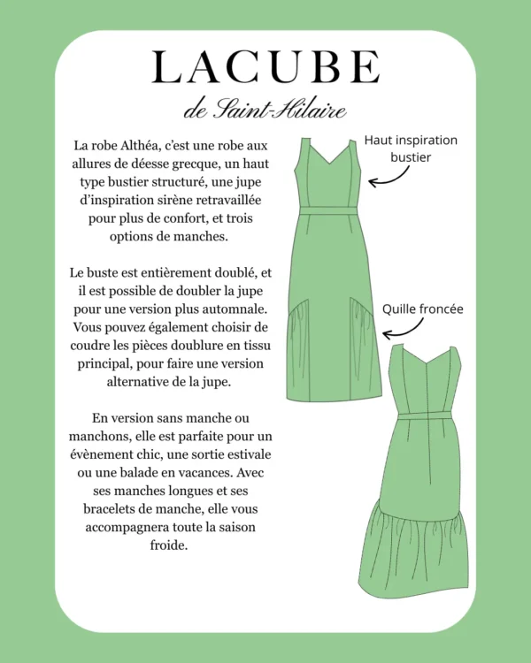 La Robe Althéa – Robe d’été chic pour cérémonie, mariage et baptême – Image 3