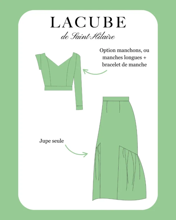 Robe Althéa, patron de couture au format PDF et pochette, parfait pour une cérémonie