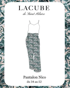Titre SEO : Pantalon Nico patron couture – vue de face