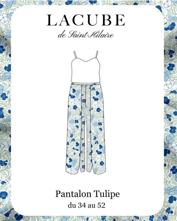 Le pantalon Tulipe, un patron Lacube de Saint-Hilaire à coudre soi-même.