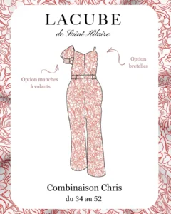 Combinaison femme Combi Chris – patron couture fluide et débutant facile à coudre | Lacube de Saint-Hilaire