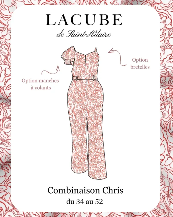 Combinaison femme Combi Chris – patron couture fluide et débutant facile à coudre | Lacube de Saint-Hilaire