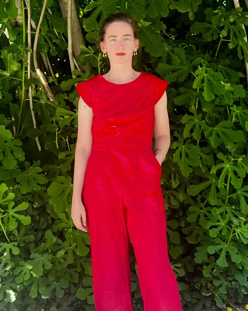 Combipantalon, combinaison Chihiro pour une tenue de mariage, cérémonie ou baptêmes cousue main