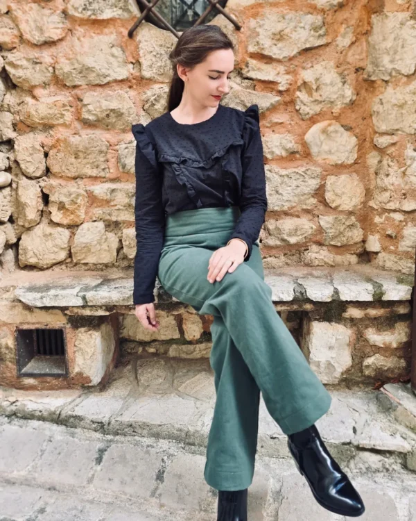patron de couture de blouse facile à coudre pour débutant en couture