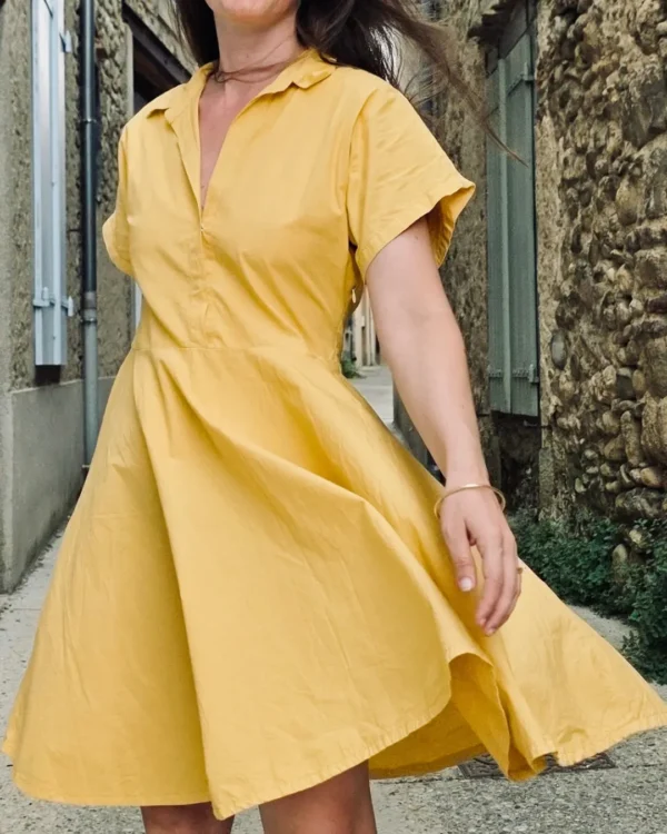 patron robe chemise débutant facile à coudre