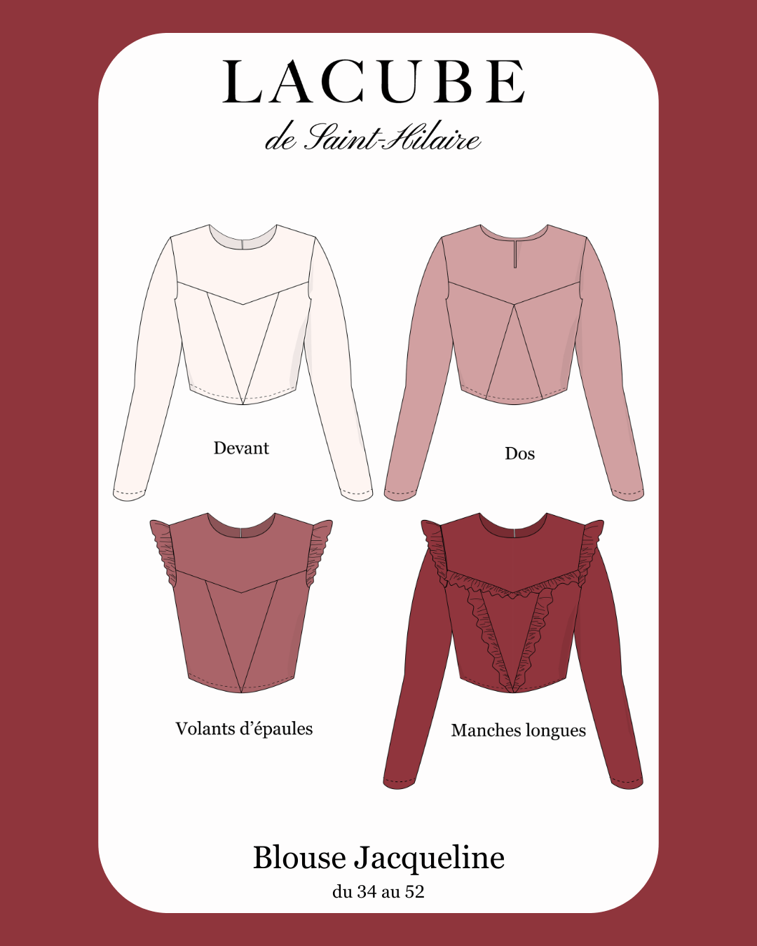 patron couture débutant de blouse, moderne et facile à coudre