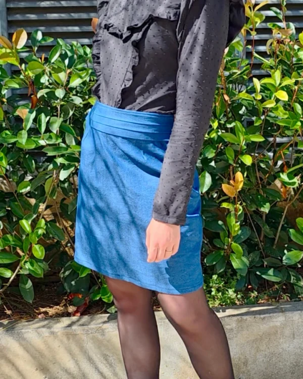 Patron de couture de jupe en jean