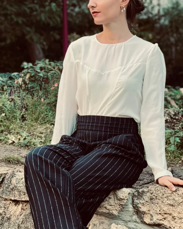 Patron de couture pantalon fluide et chic pour l'automne hiver et blouse rock et moderne facile à coudre