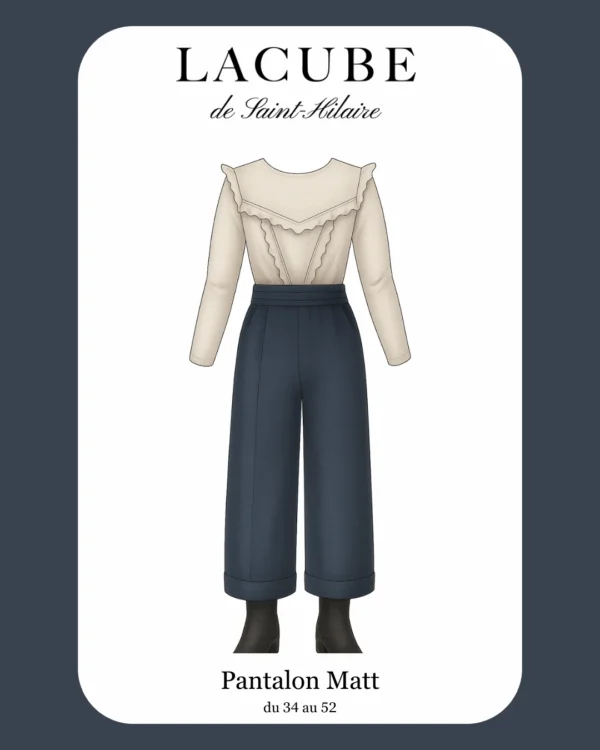Patron de couture pantalon fluide pour l'automne hiver