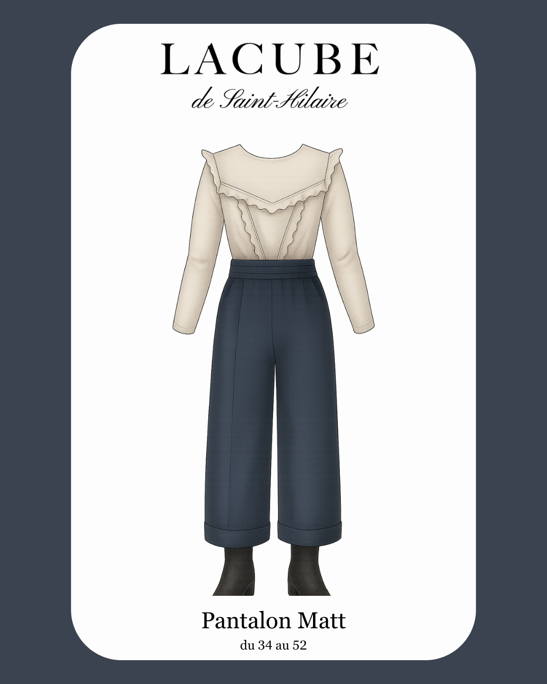Patron de couture pantalon fluide pour l'automne hiver