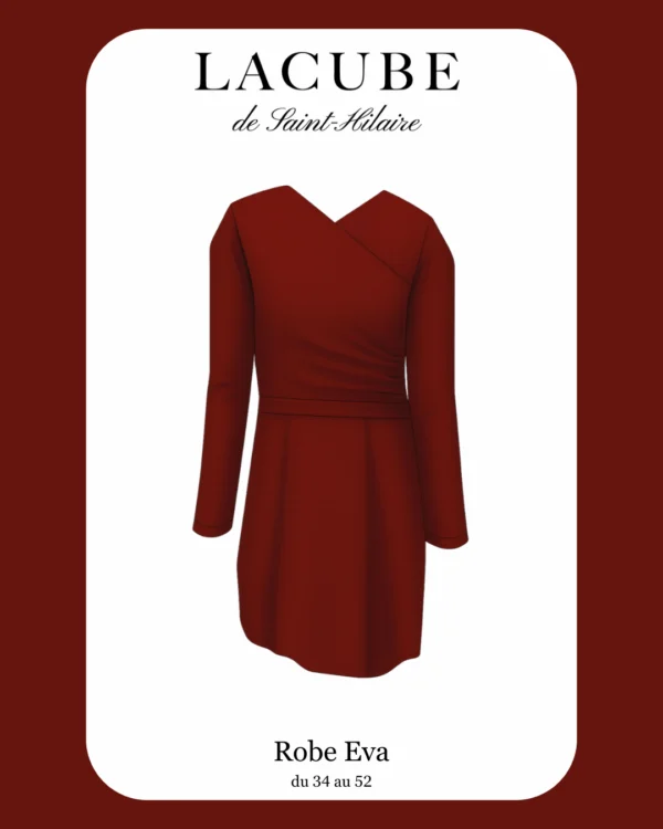 Patron couture de robe pour l'automne hiver, chic et élégante