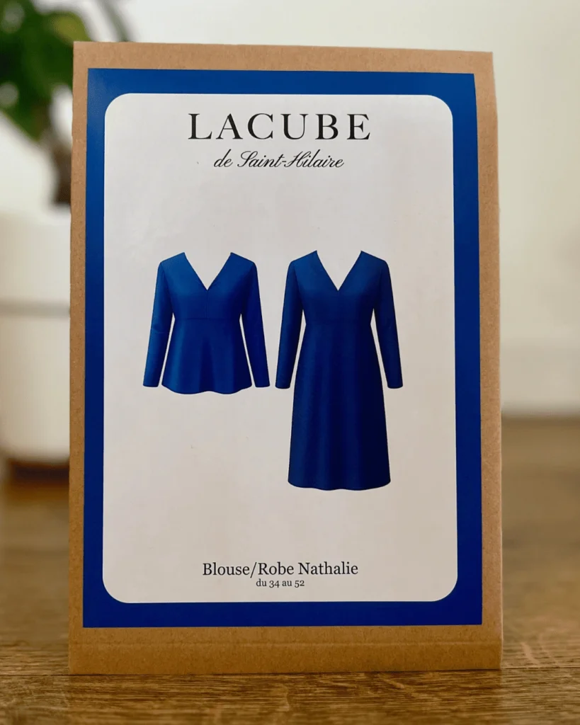 Patron de couture format pochette de la blouse Robe Nathalie