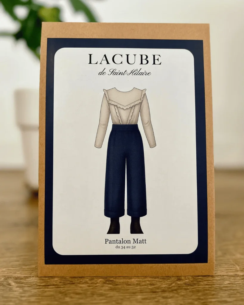 Patron de couture format pochette du pantalon Matt, fluide et élégant pour l'hiver