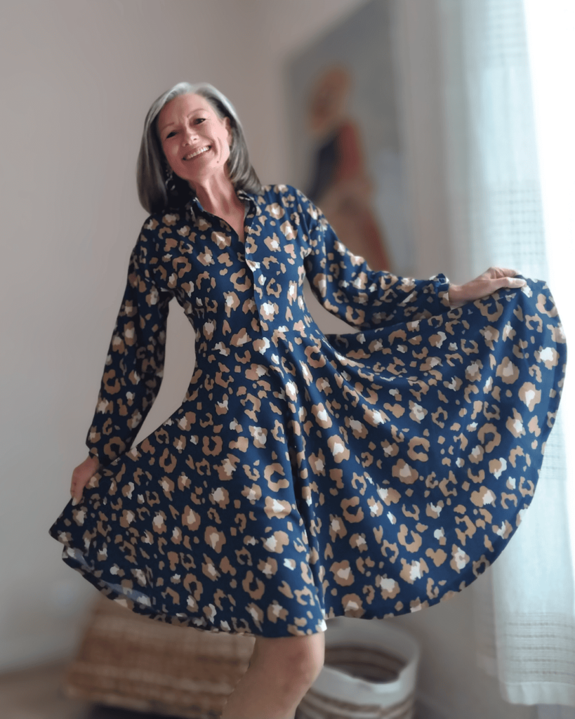 @nadinelatreille patron de robe chemise fluide