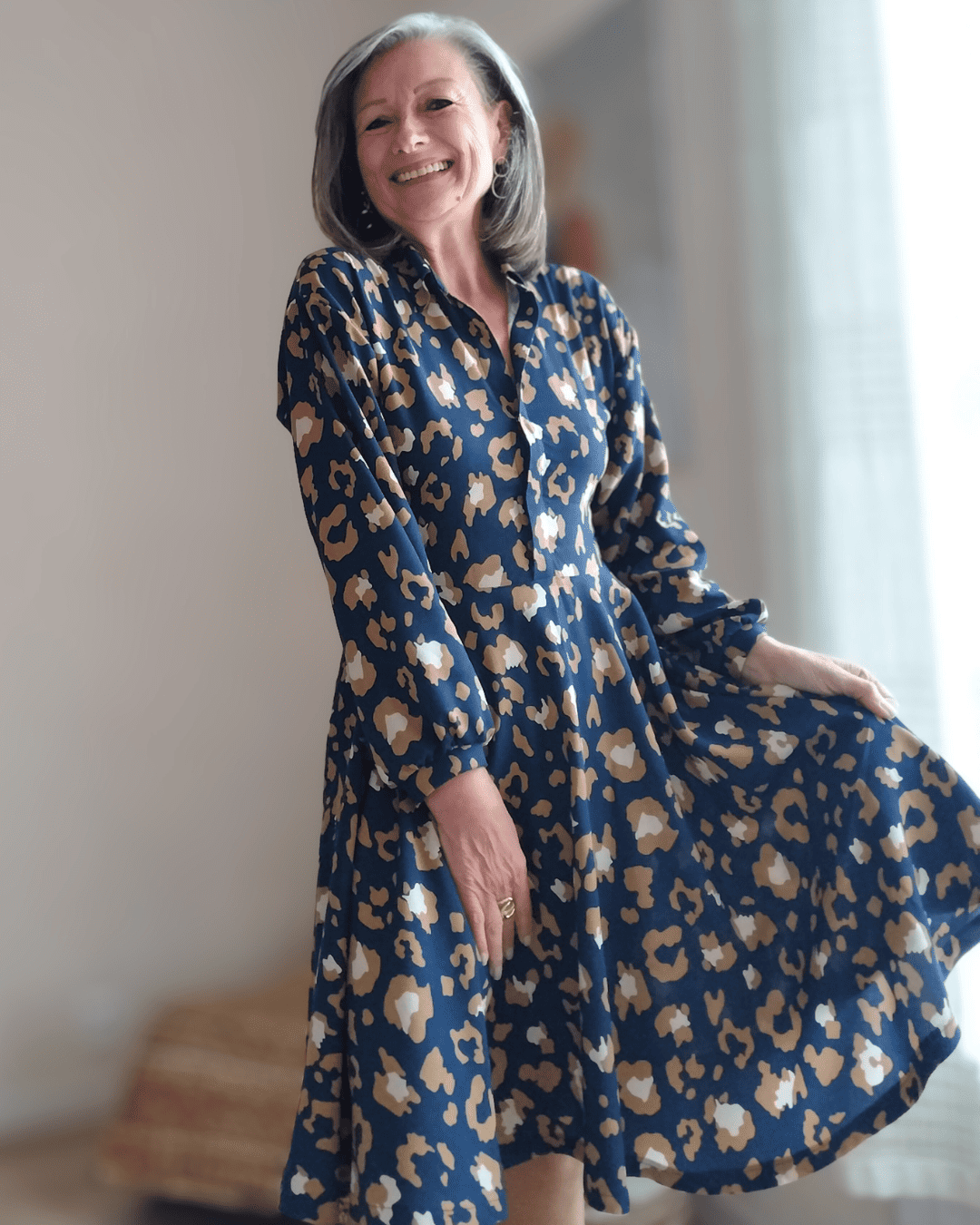 patron de robe chemise fluide et élégante