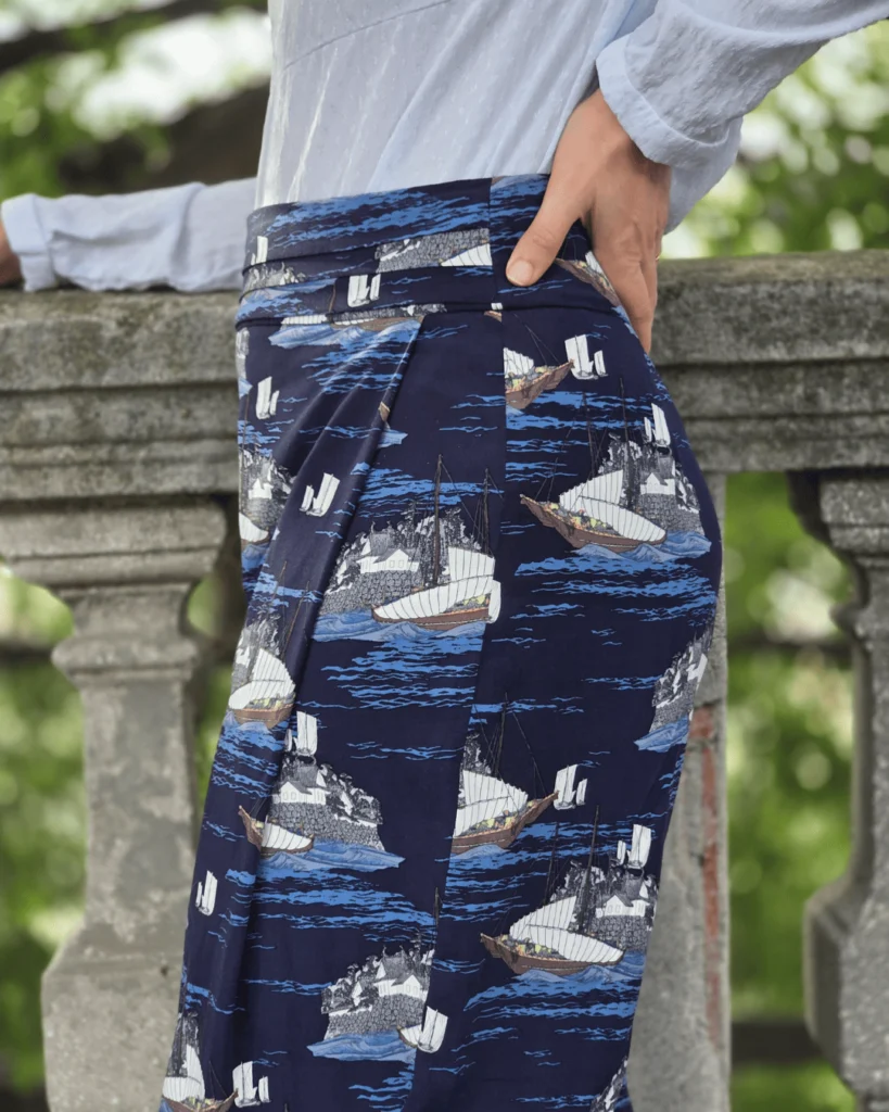 patron de pantalon fluide et confortable