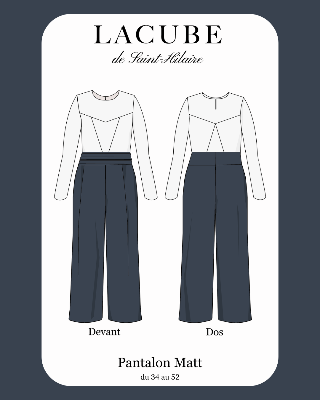 Patron de couture pantalon fluide pour l'hiver