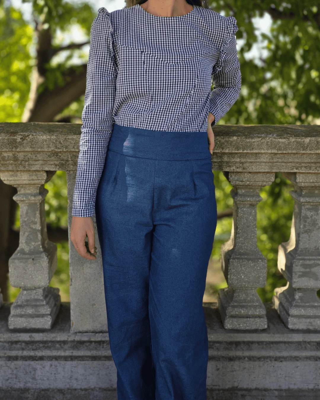 pack de patron de couture pantalon et blouse à volants niveau débutant