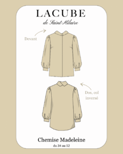 patron de couture chemise madeleine