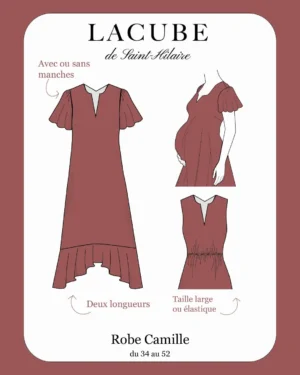 La robe Camille – Robe adaptée grossesse et post-partum