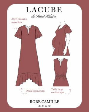La robe Camille – Robe adaptée grossesse et post-partum