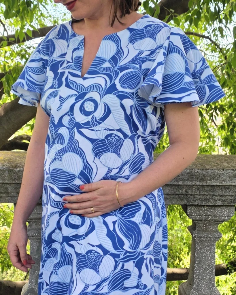 patron de couture de robe de grossesse adaptée au post partum